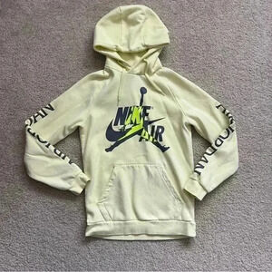 Nike Air Jordan Jumpman Hoodie Sweatshirt Hooded Men’s Size Small Yellow